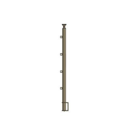 Hliníkový sloupek BRB 40 mm 90/4 boční kotvení